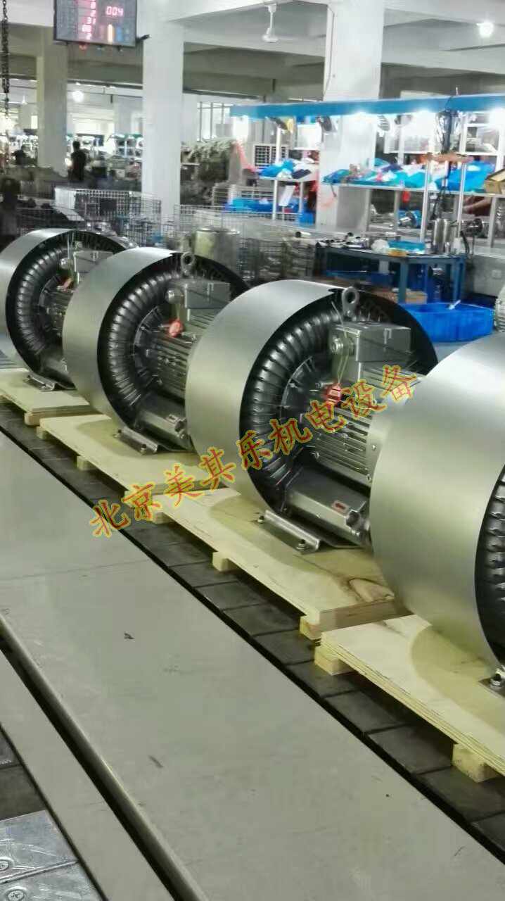 雙葉輪高壓鼓風機生產(chǎn)組裝流水線