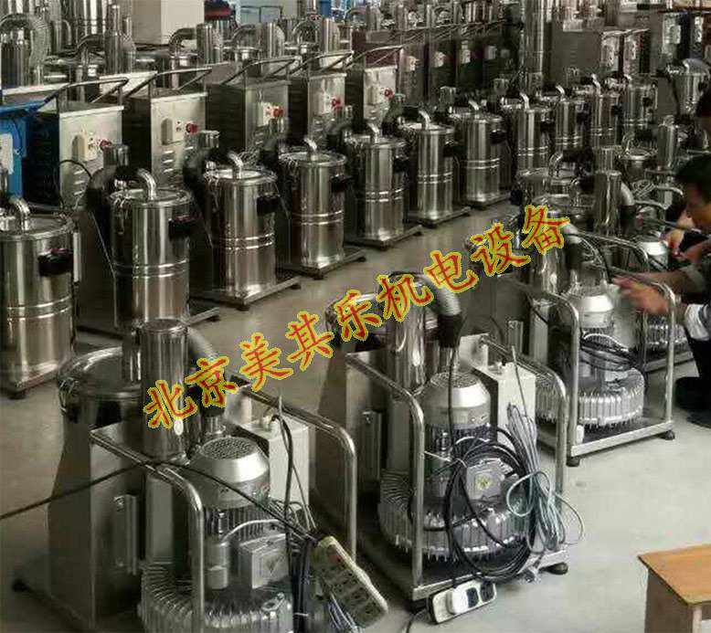 高壓風(fēng)機用于工業(yè)吸塵器安裝實物圖